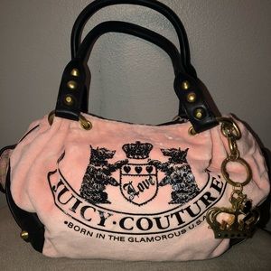 Juicy Couture Velour Light Pink Purse